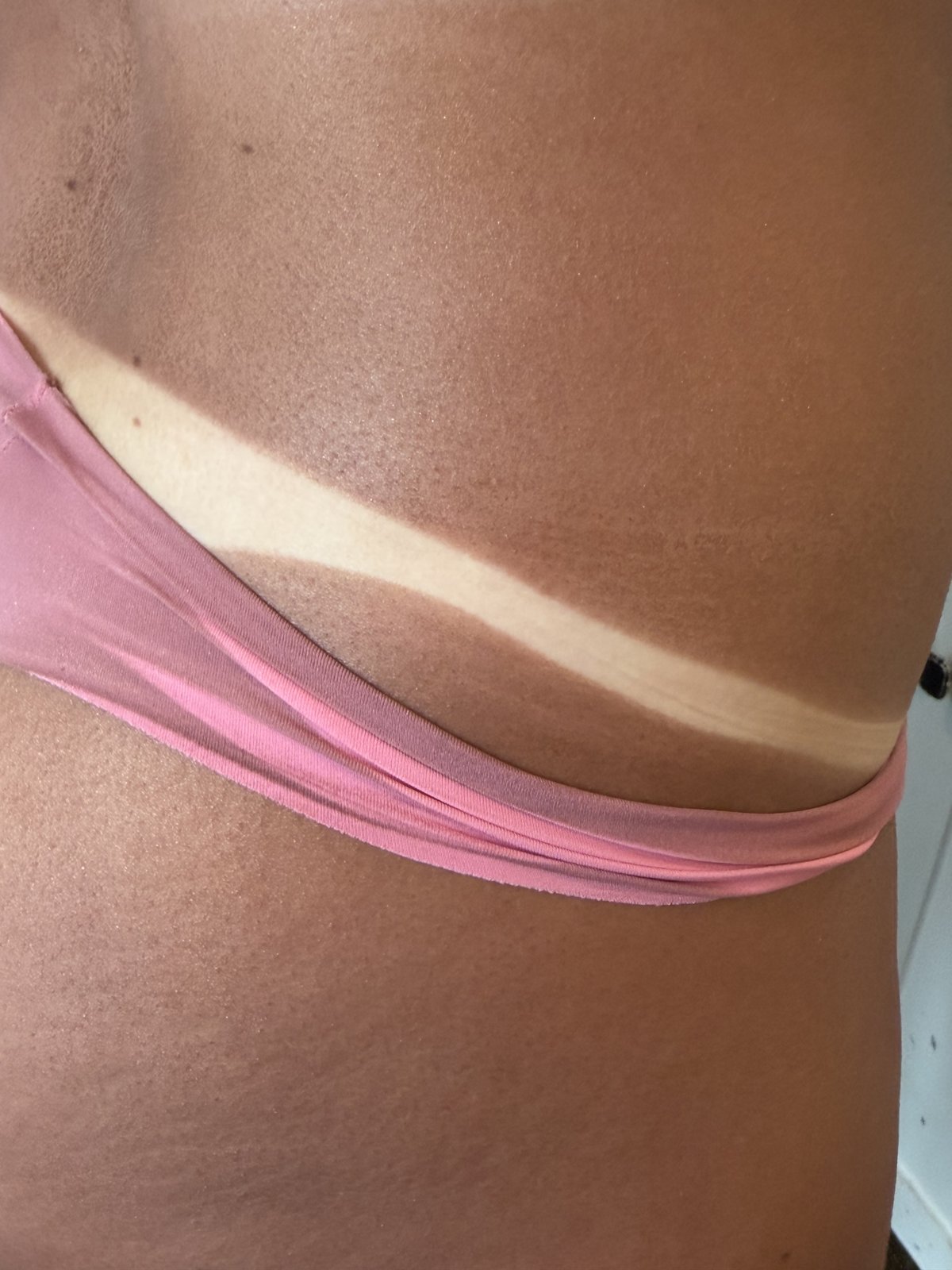 Client spray tan results